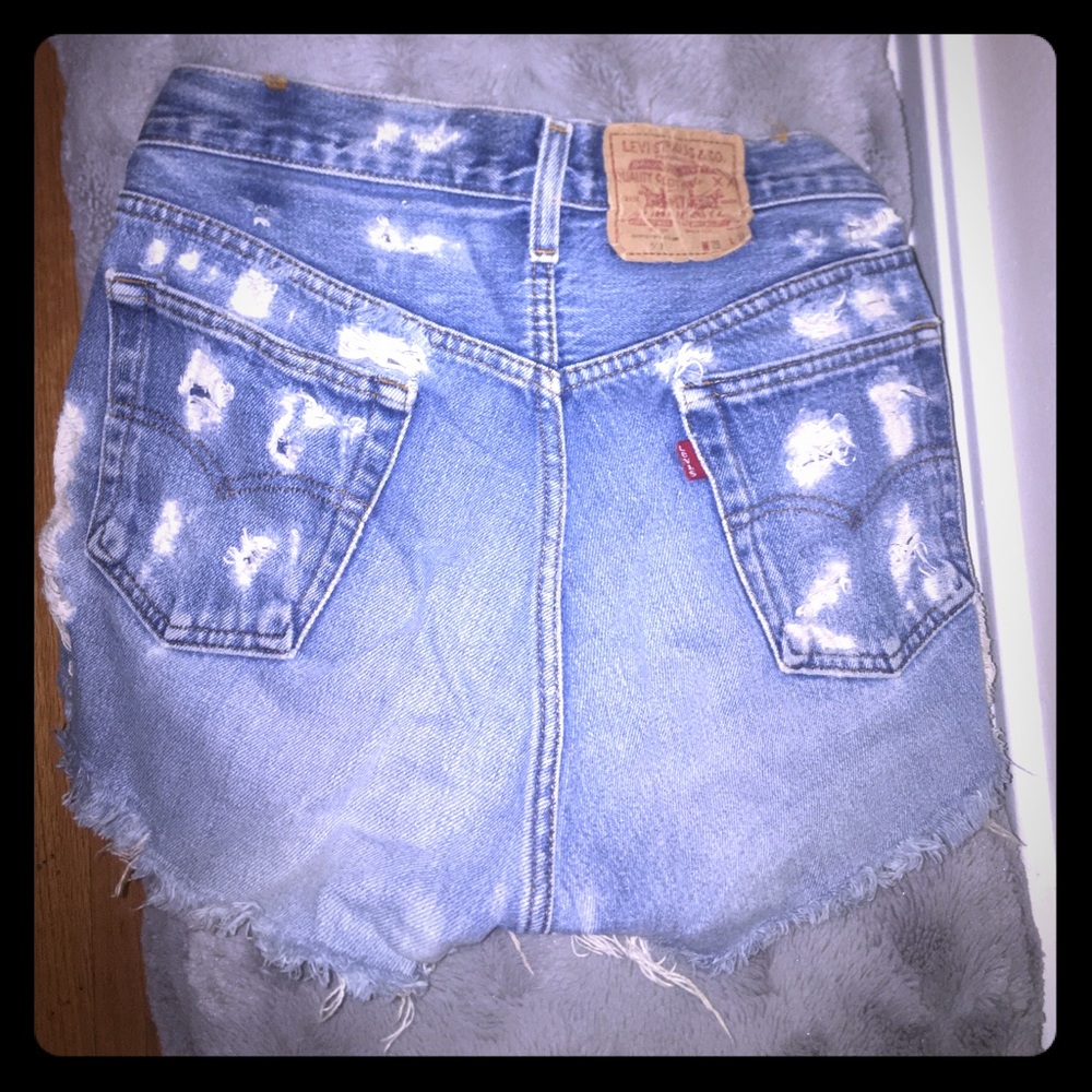 Levi's high waisted shorts